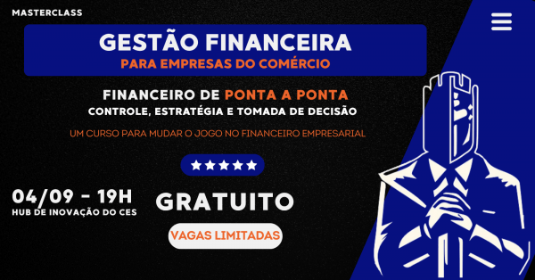 Imagem do evento MasterClass Gestão Financeira para Empresas do Comércio