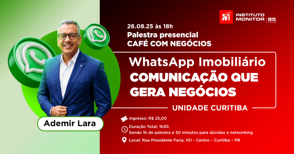 Imagem do evento WHATSAPP IMOBILIÁRIO - CONEXÃO QUE GERA NEGÓCIOS