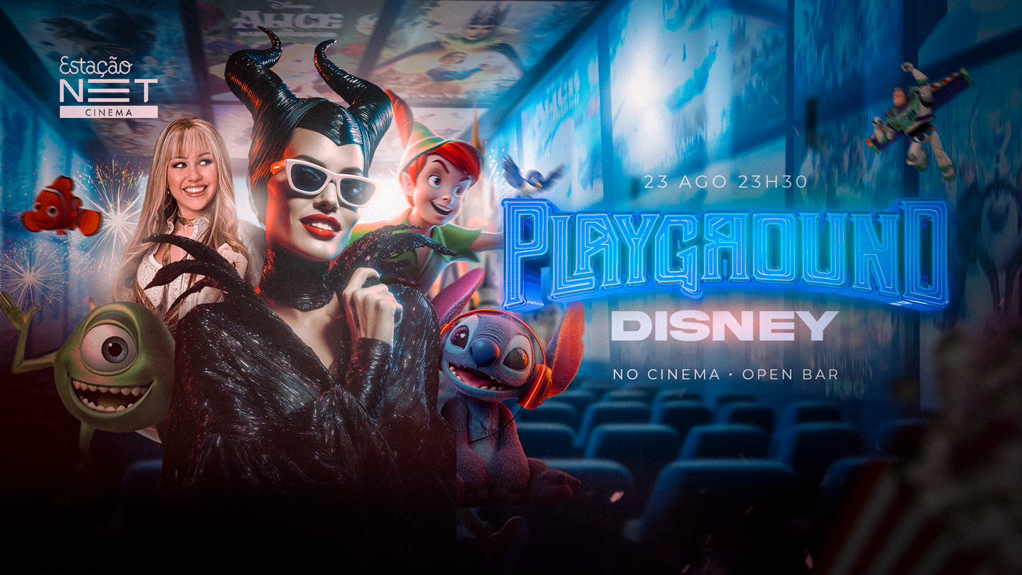 Playground: Disney | Full Open Bar + Game Zone | Estação Net Rio Botafogo