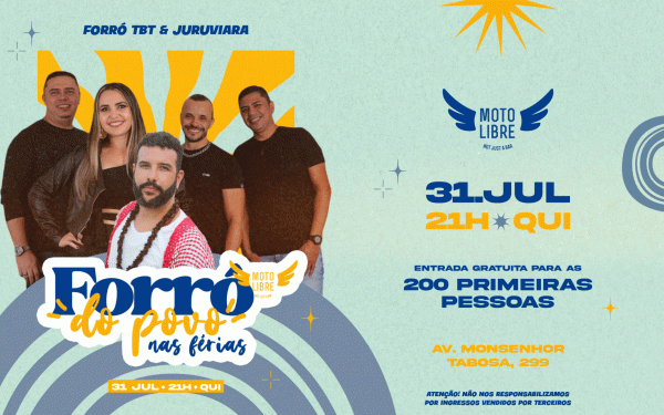 Imagem do evento Forró do Povo nas Férias ~ Forró TBT + Juruviara