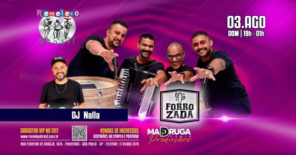 Banner Forrozada e Dj Nalla