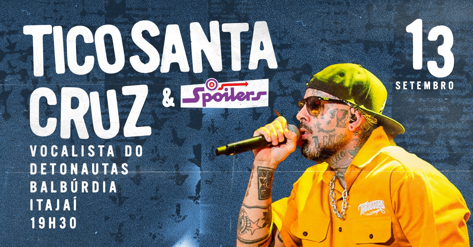 Tico Santa Cruz - Vocalista do Detonautas em Itajaí