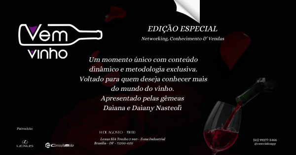 Imagem do evento VEMVINHO EDIÇÃO ESPECIAL - Networking, Conhecimento e Vendas