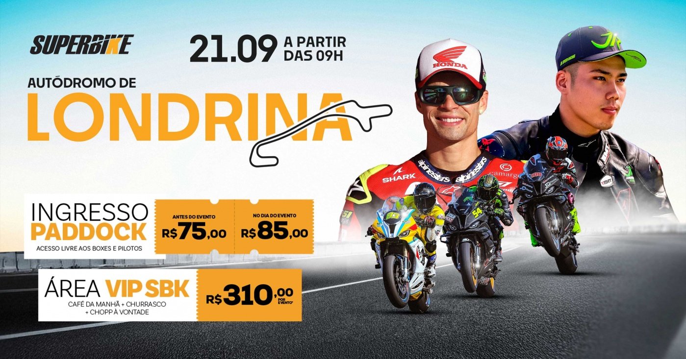6ª Etapa SuperBike Brasil 2025 - Londrina, PR em Londrina - Sympla