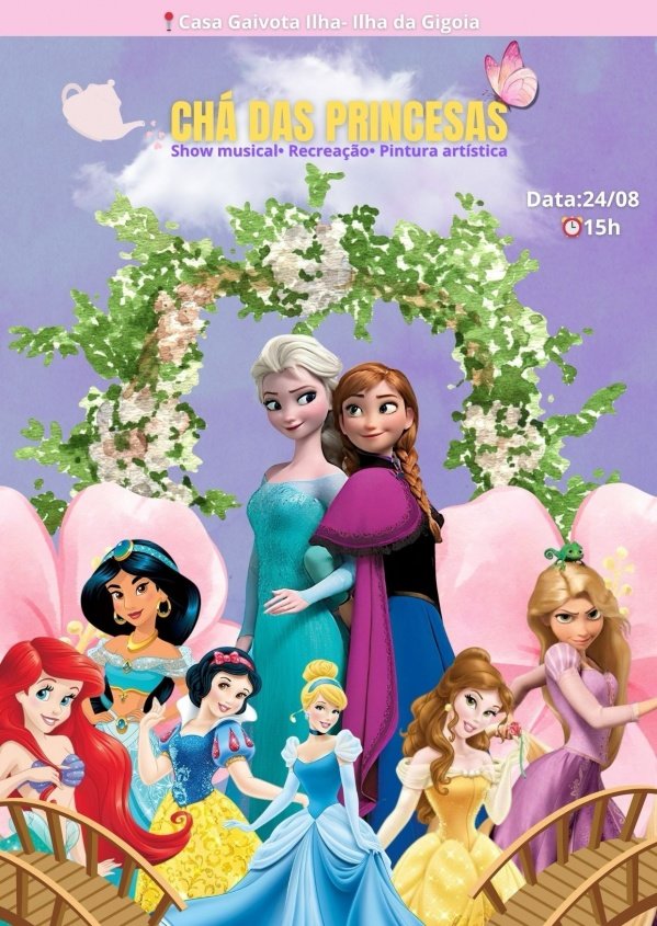 Banner Chá das Princesas 2ª Edição
