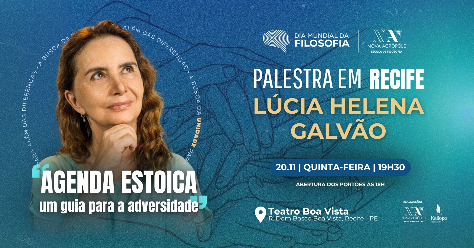 Recife - Palestra Lúcia Helena Galvão - Agenda estoica: um guia para a adversidade - 20/11/2025