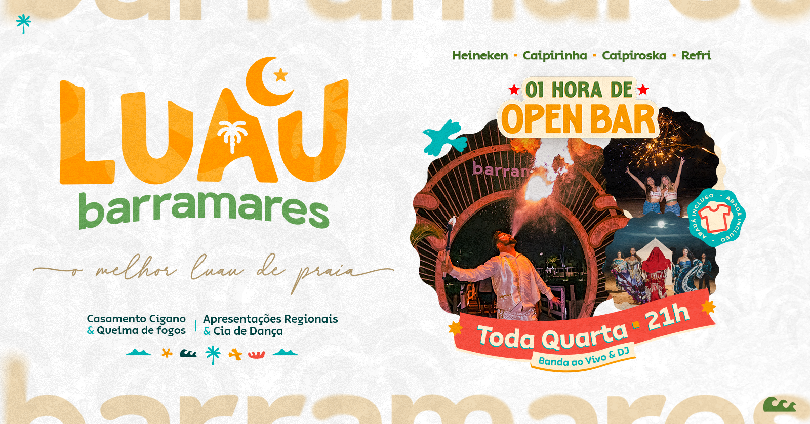 LUAU BARRAMARES - QUARTA FEIRA 11.02 - PORTO SEGURO - Porto Seguro, BA