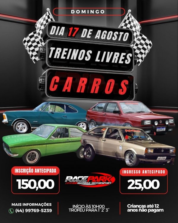 Imagem do evento TREINOS LIVRES CARRO
