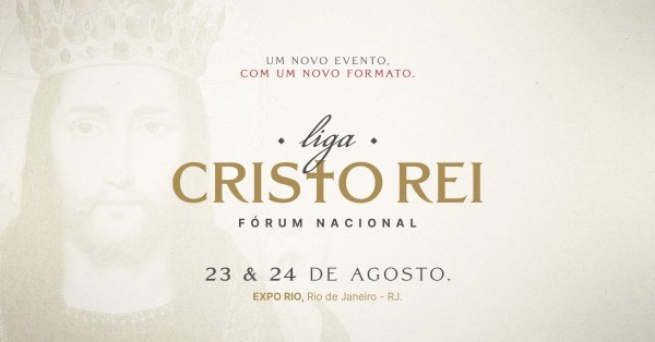 Banner VIII Fórum Nacional da Liga Cristo Rei