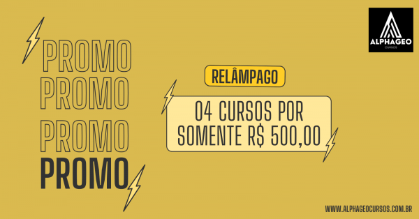 Imagem do evento PROMOÇÃO RELÂMPAGO - 04 CURSOS POR SOMENTE R$500,00