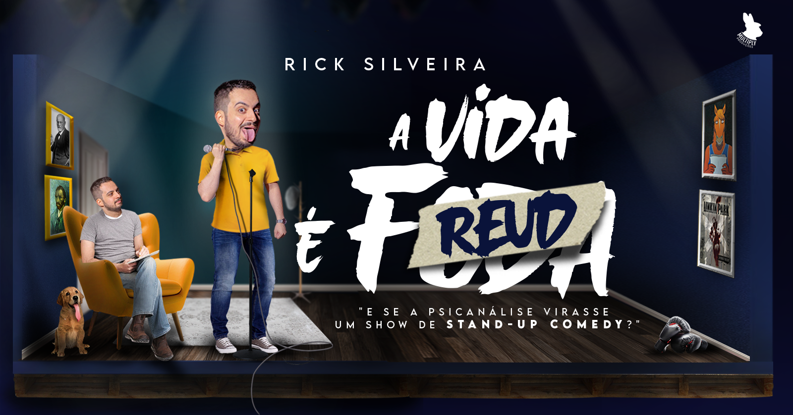 Image for the event: Rick Silveira em "A vida é Freud"