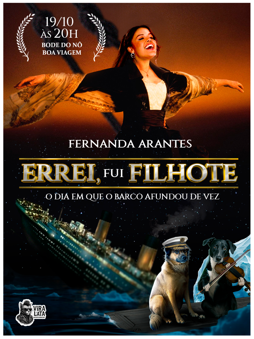 Fernanda Arantes com "ERREI, FUI FILHOTE" (Stand-up comedy)
