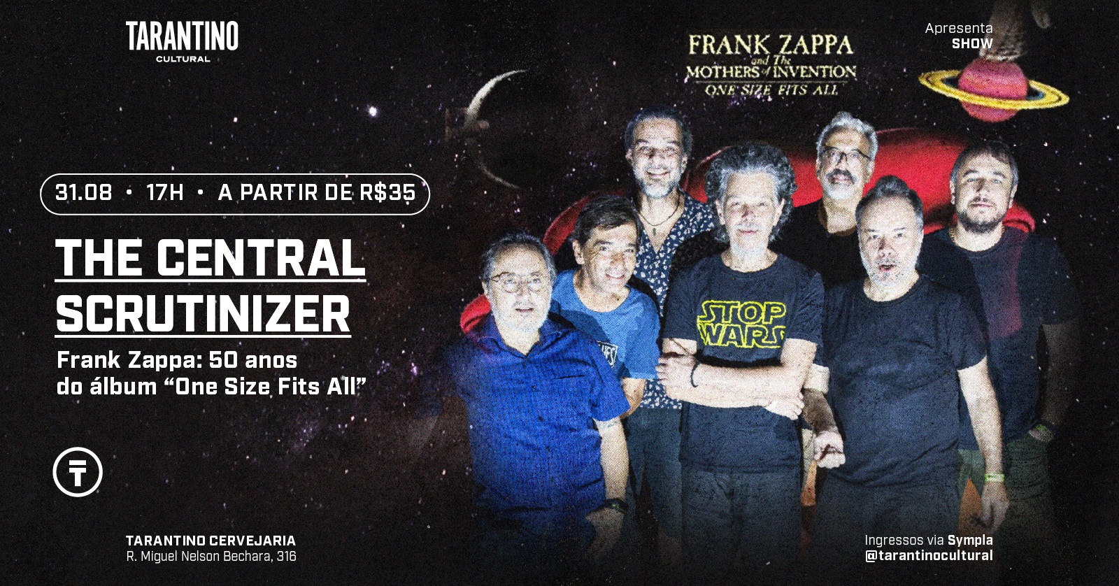 The Central Scrutinizer Band - 50 anos do álbum One Size Fits All