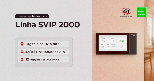 Treinamento Técnico - Linha SVIP 2000 - Rio do Sul em Rio do Sul - Sympla