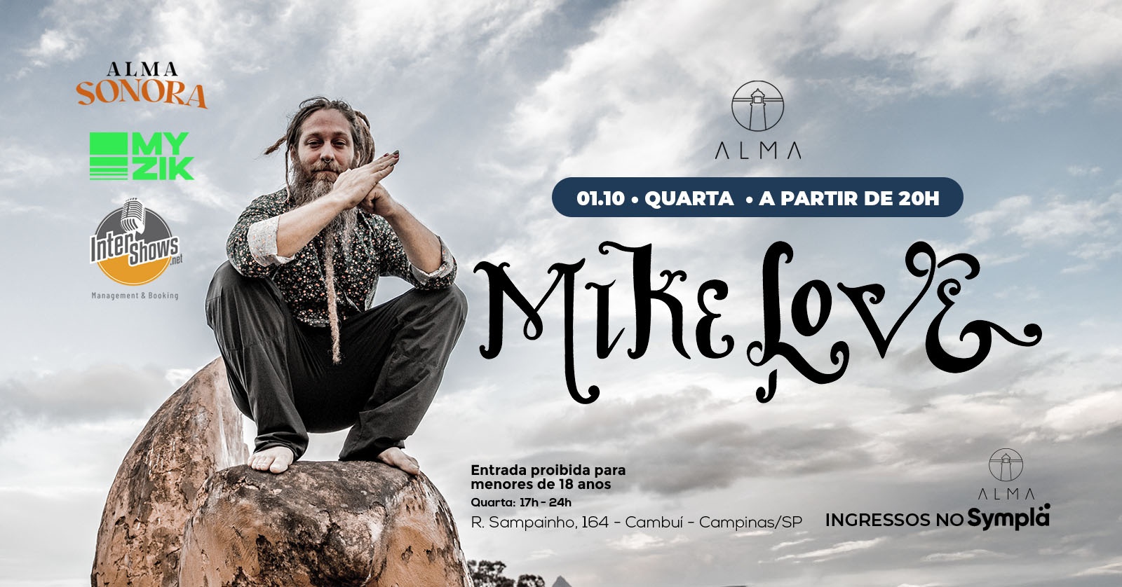 MIKE LOVE NO ALMA CAMPINAS | 01.10