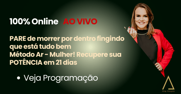 Imagem do evento 100% Online - AO VIVO -  Programa Método Ar - MULHERES que respiram POTÊNCIA na VIDA e no TRABALHO