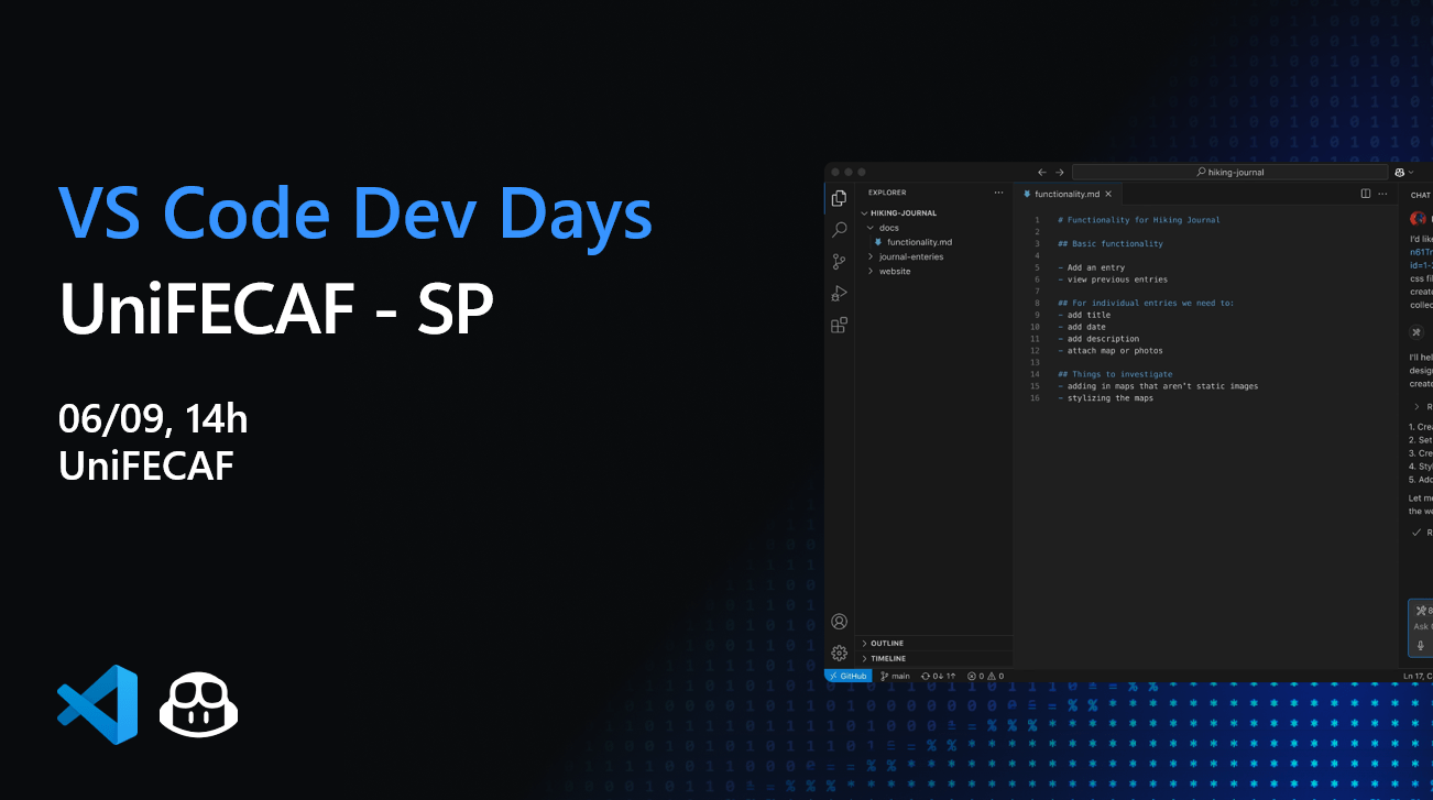 VS Code Dev Days Event | UniFECAF em Taboão da Serra - Sympla