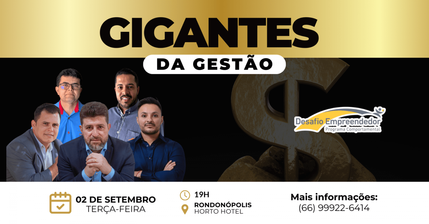 Gigantes da Gestão em Rondonópolis - Sympla