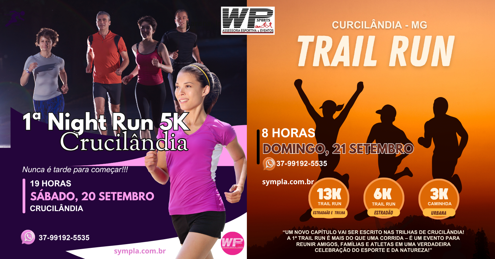 1º NIGHT RUN CRUCILÂNDIA ( SÁBADO ) - TRAIL RUN CRUCILÂNDIA ( DOMINGO )