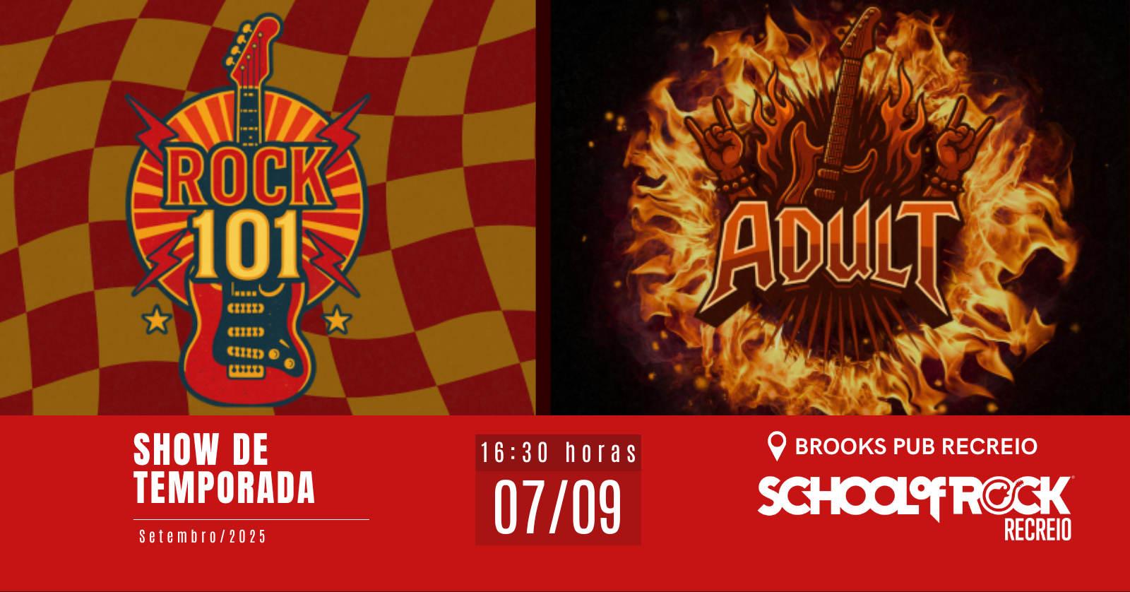 Show de Temporada Recreio - Adult e Rock 101