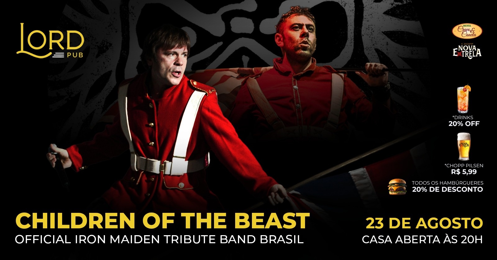 Tributo Iron Maiden com a Children Of The Beast em Campos dos Goytacazes