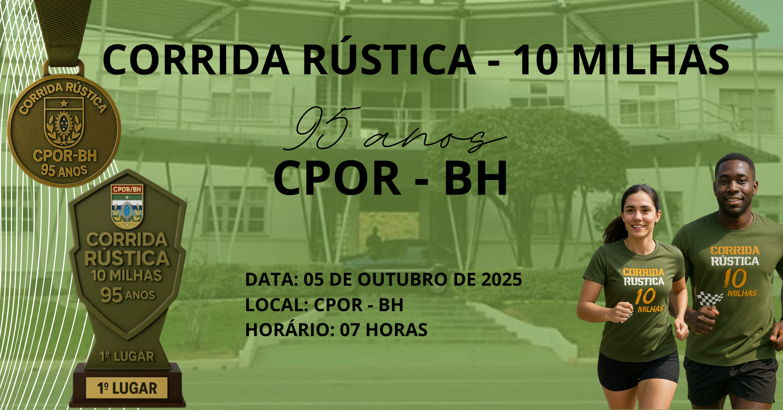 Corrida Rústica - 10 Milhas do CPOR/BH - 95 anos