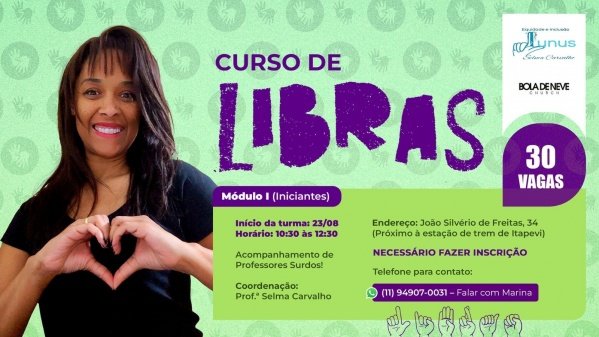 Imagem do evento Curso De Libras - Módulo I