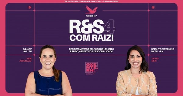 Imagem do evento Workshop R&S com RAIZ! [4ª edição em RN]