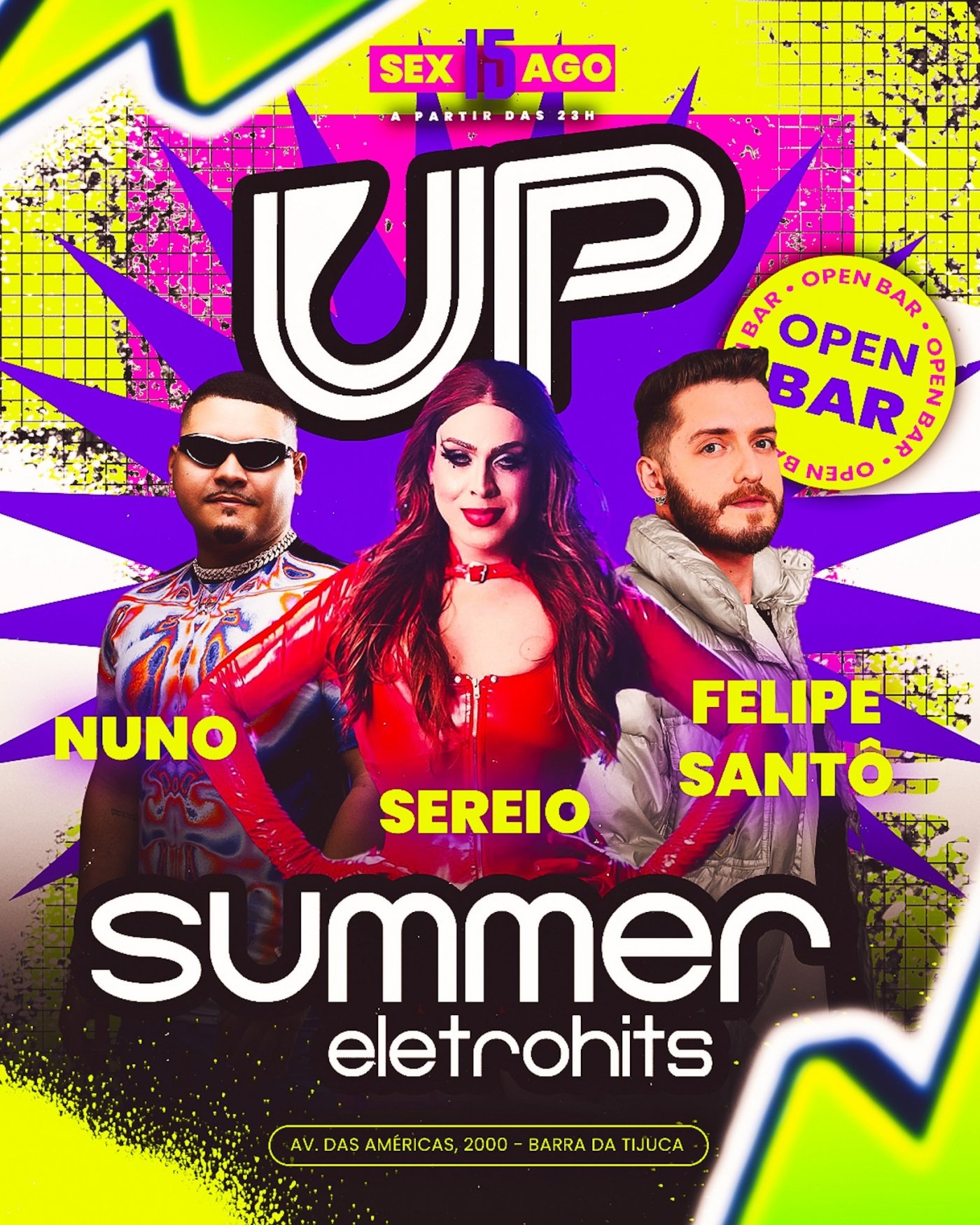 Up - Summer Eletrohits | OPEN BAR em Rio de Janeiro - Sympla