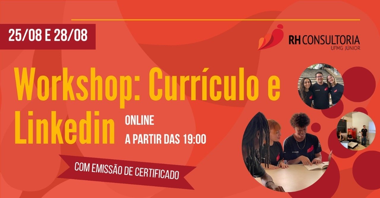 Workshop Currículo e Linkedin - RH Consultoria Junior - online - Sympla