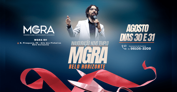 Imagem do evento Inauguração Novo Templo MGRA Belo Horizonte - MG