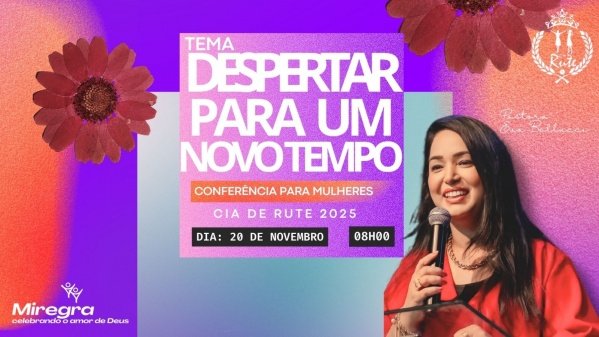 Imagem do evento Conferência para Mulheres - Cia de Rute MIREGRA