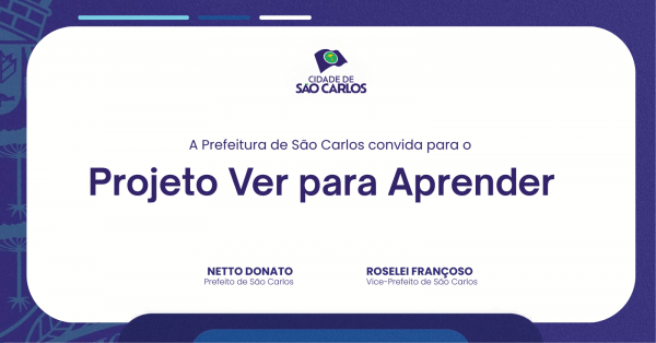 Imagem do evento Projeto Ver Para Aprender  - São Carlos/SP