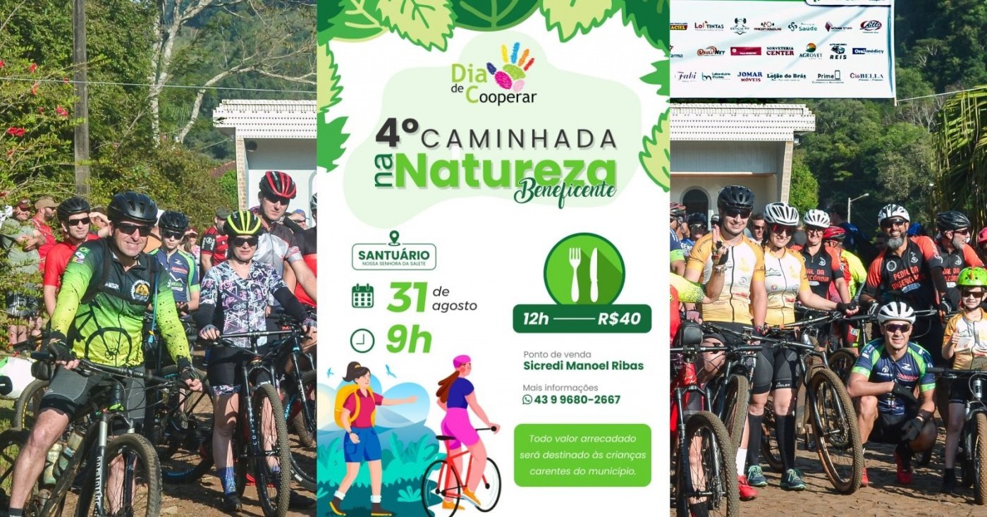 4ª Caminhada e Pedal da Natureza Beneficente 2025 em Manoel Ribas - Sympla