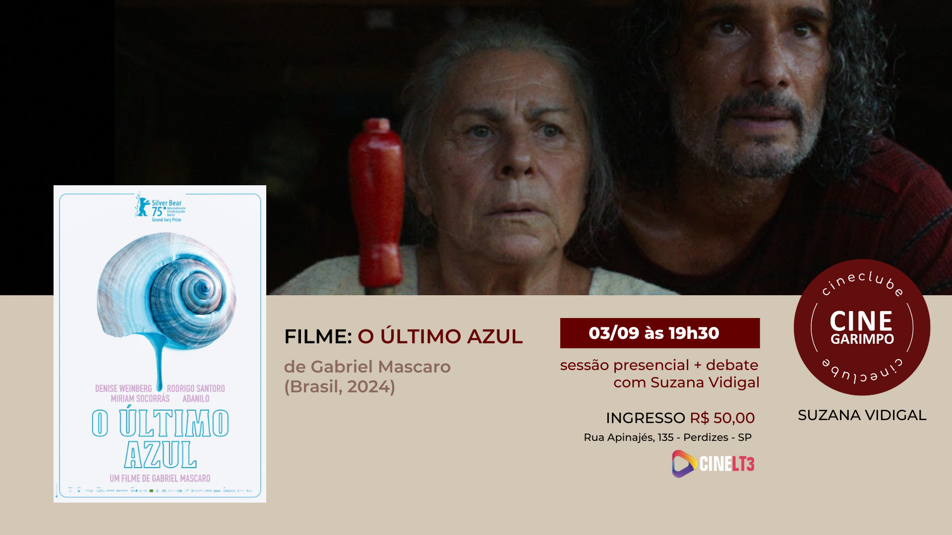 CineClube CineGarimpo_03/09/25 _ O ÚLTIMO AZUL