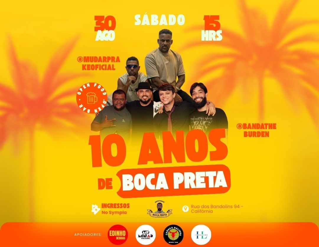 10 anos espetinho boca preta