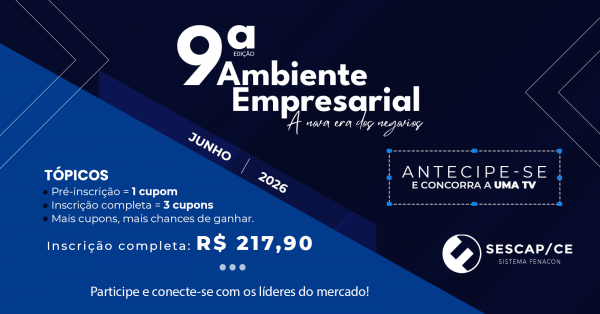 Imagem do evento 9ª EDIÇÃO AMBIENTE EMPRESARIAL - A NOVA ERA DOS NEGÓCIOS