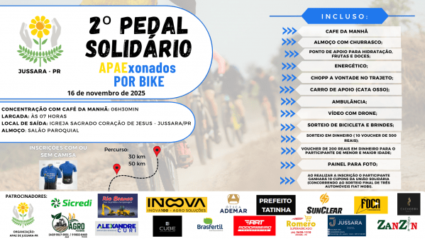 Imagem do evento 2º Pedal Solidário - APAExonados por Bike