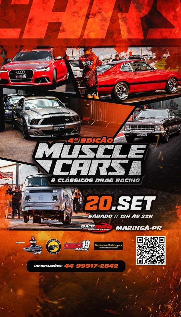 Imagem do evento 4° edição Muscle Cars Drag Race