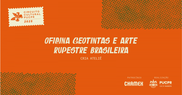 Imagem do evento Oficina: Geotintas e Arte Rupestre Brasileira - Cria Ateliê