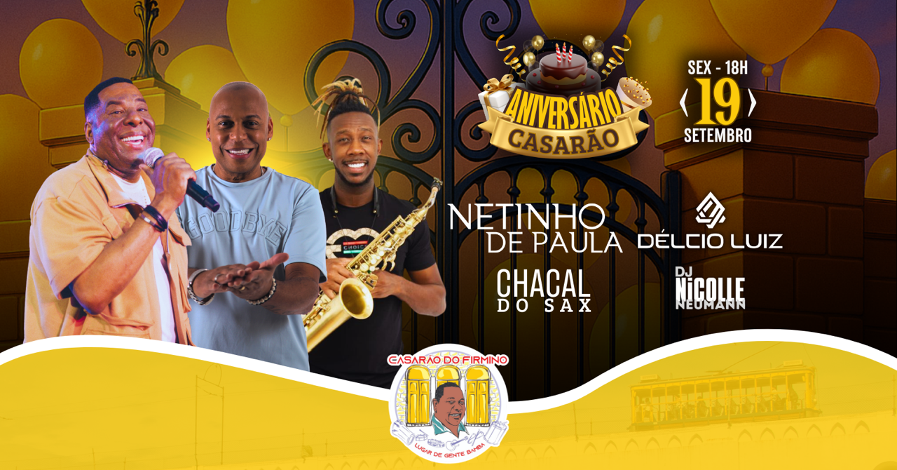Netinho de Paula, Delcio Luiz, Chacal do Sax e Dj Nicolle em Rio de Janeiro