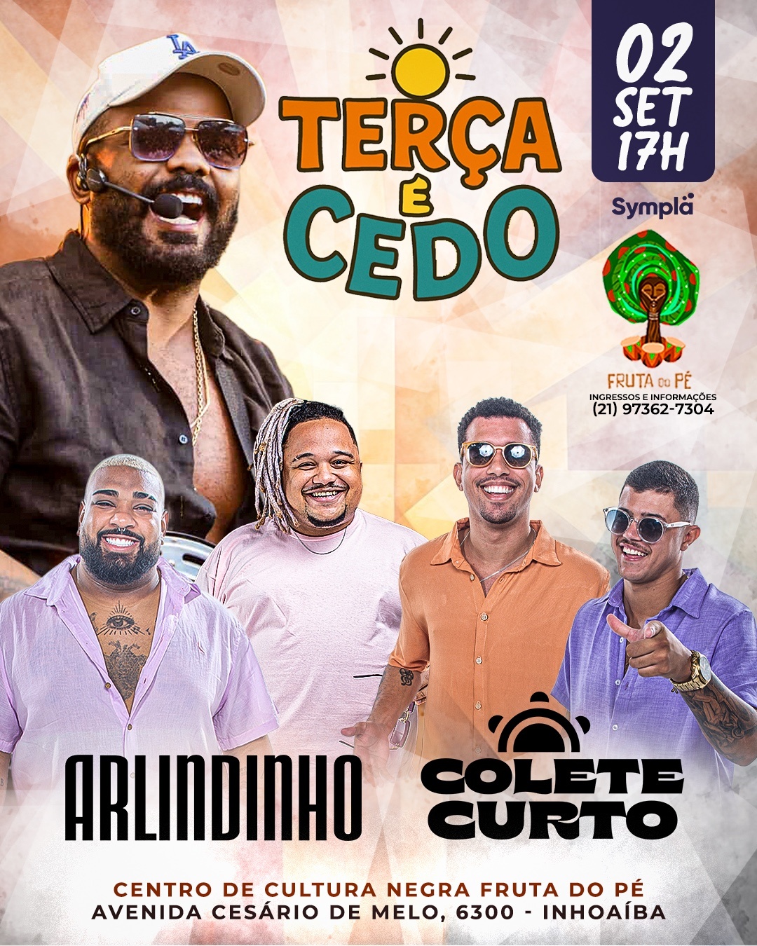 Arlindinho e Colete Curto - Terça é Cedo em Rio de Janeiro