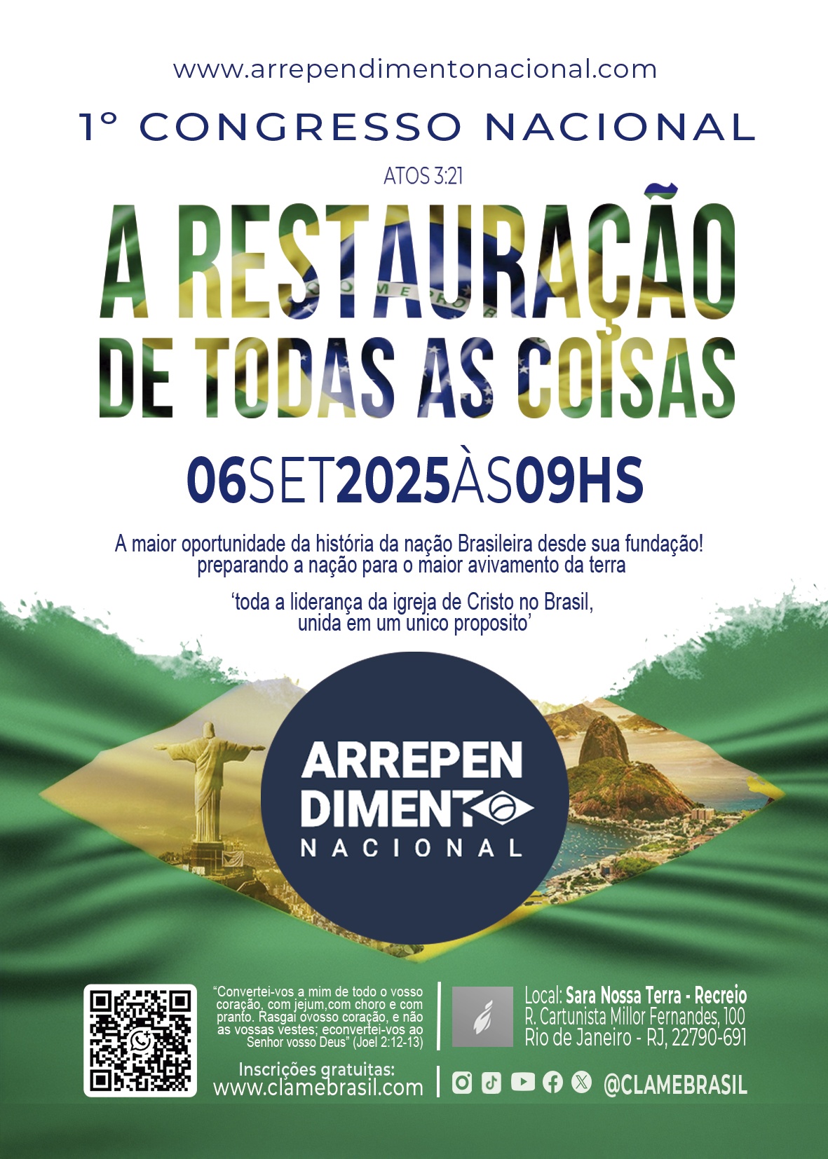 1 Congresso Nacional - A Restauração de todas as coisas em Rio de ...