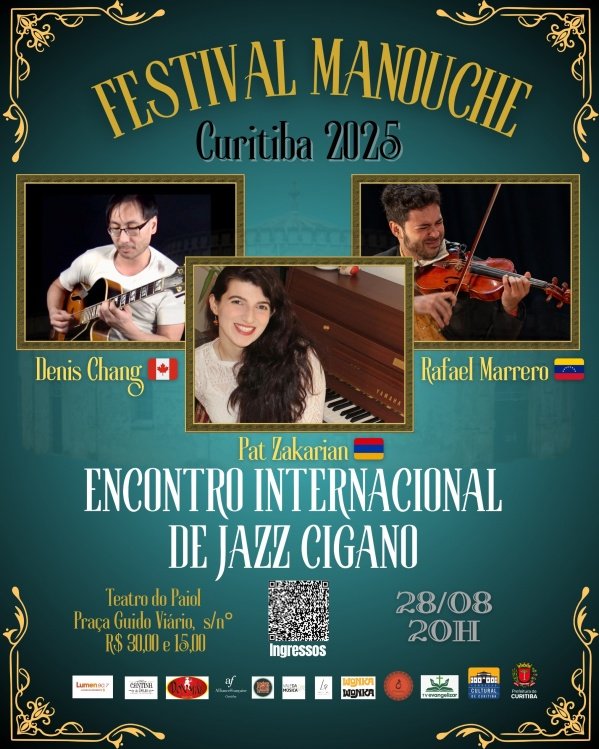 Imagem do evento Festival Manouche Curitiba 2025 - ENCONTRO INTERNACIONAL DE JAZZ CIGANO EM CURITIBA