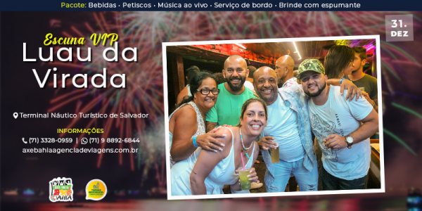 Imagem do evento Réveillon 2026 - Luau da Virada a bordo de uma Escuna de Luxo