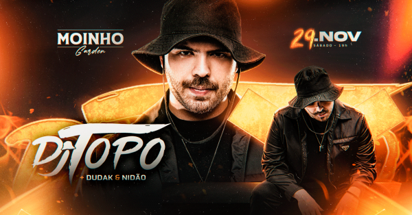 Imagem do evento MOINHO GARDEN - DJ TOPO