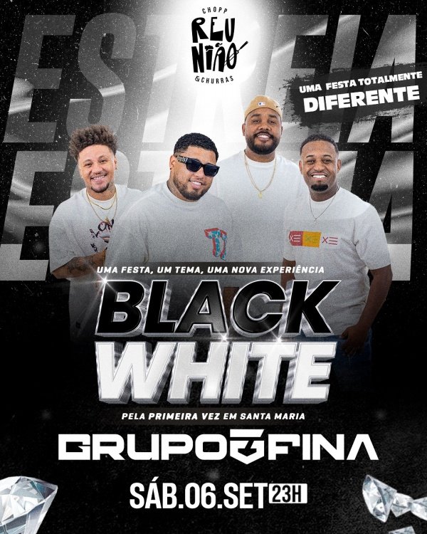 Imagem do evento BLACK WHITE - Grupo Fina | 6 de Setembro