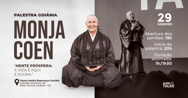 Imagem do evento Monja Coen em Goiânia - Palestra "Mente Próspera: A Vida é Aqui e Agora"