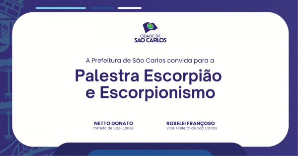 Imagem do evento Palestra Escorpião e Escorpionismo - São Carlos/SP