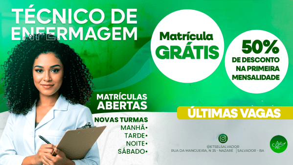 Imagem do evento Matrícula Téc. Enfermagem